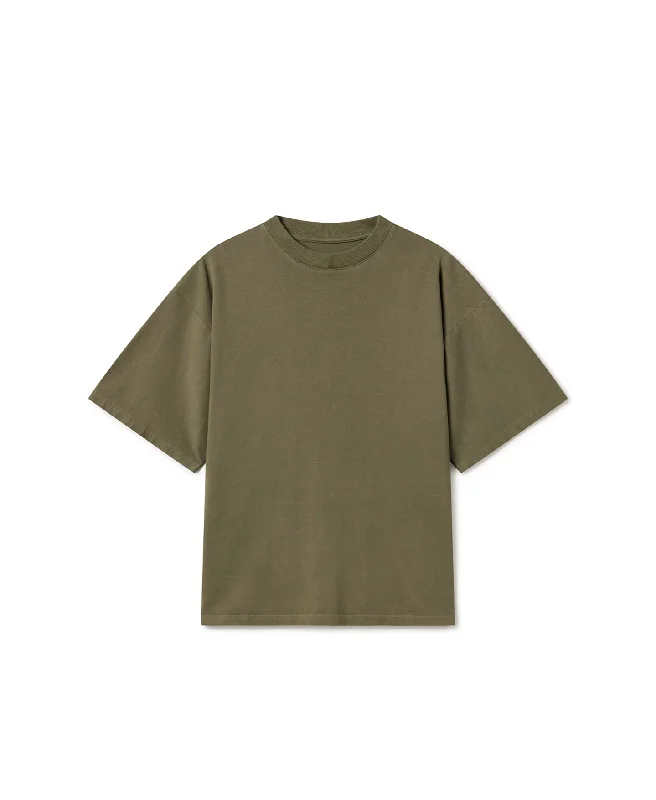 Men's lightweight performance t - shirts for running marathons300 GSM 'Army Olive' T-Shirt Men's lightweight performance t - shirts for running marathons300 GSM 'Army Olive' T-Shirt