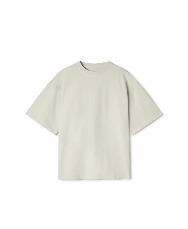 Men's button - front t - shirts with a unique artistic print300 GSM 'Ecru' T-Shirt