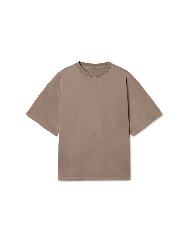 Men's smart - casual checkered t - shirts for semi - formal occasions300 GSM 'Vintage Taupe' T-Shirt Men's smart - casual checkered t - shirts for semi - formal occasions300 GSM 'Vintage Taupe' T-Shirt