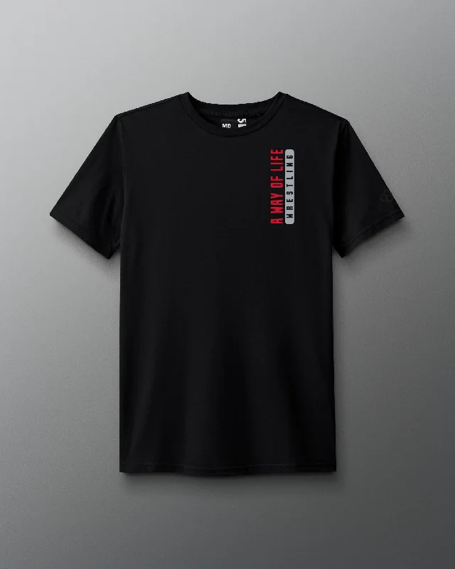 Men's moisture - wicking athletic t - shirts for intense workoutsA Way of Life Bold T-Shirt Men's moisture - wicking athletic t - shirts for intense workoutsA Way of Life Bold T-Shirt
