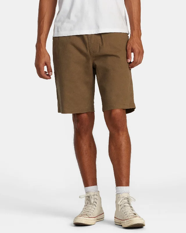 Men's distressed cotton shorts for a bohemian - inspired style Americana 17" Carpenter Shorts - Wood Men's distressed cotton shorts for a bohemian - inspired style Americana 17" Carpenter Shorts - Wood