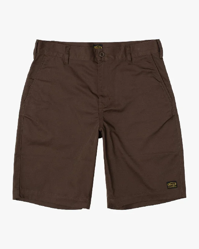 Men's elastic waistband lounge shorts for lazy weekends at home Americana 22" Shorts - Chocolate Men's elastic waistband lounge shorts for lazy weekends at home Americana 22" Shorts - Chocolate
