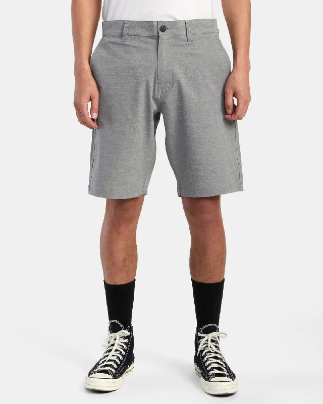 Men's neon - colored athletic shorts for high - visibility workouts Balance Hybrid 20" Shorts - Rvca Black Men's neon - colored athletic shorts for high - visibility workouts Balance Hybrid 20" Shorts - Rvca Black