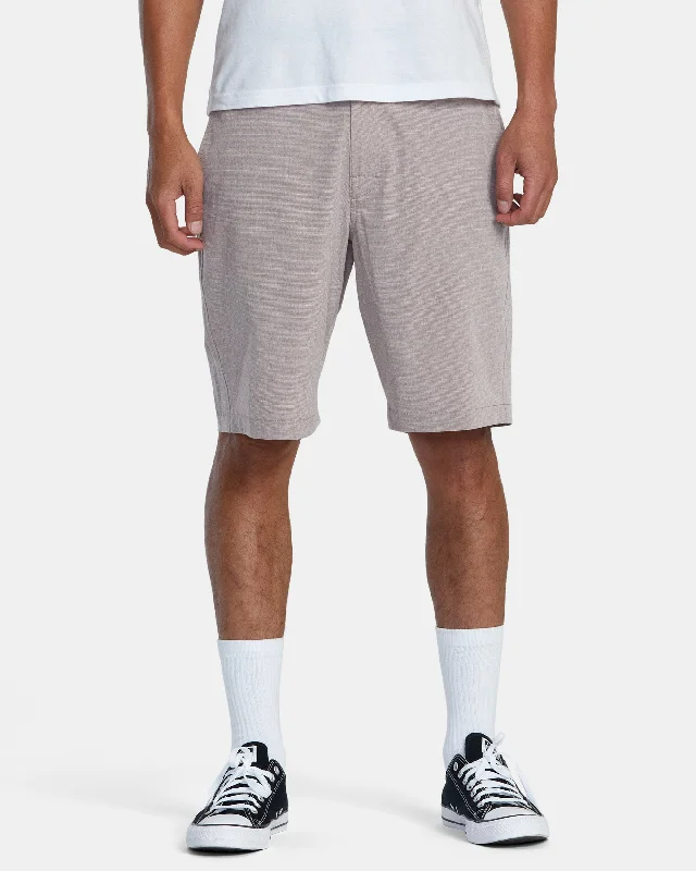 Men's button - fly denim work shorts for durability on the job Balance Hybrid 20" Shorts - Mauve Men's button - fly denim work shorts for durability on the job Balance Hybrid 20" Shorts - Mauve