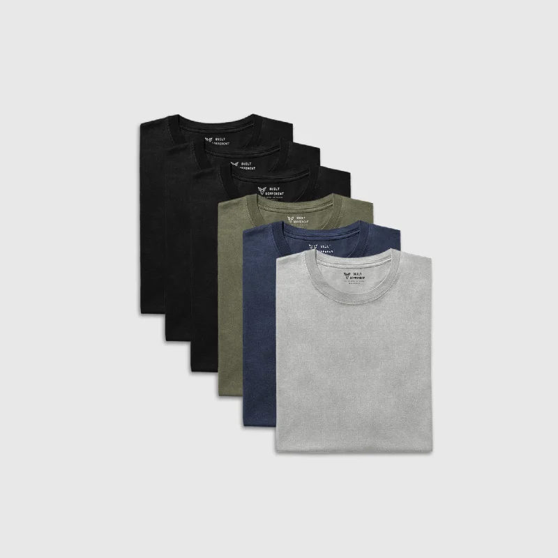 Men's ribbed t - shirts with a textured finish for added styleBeer Belly 6-Pack