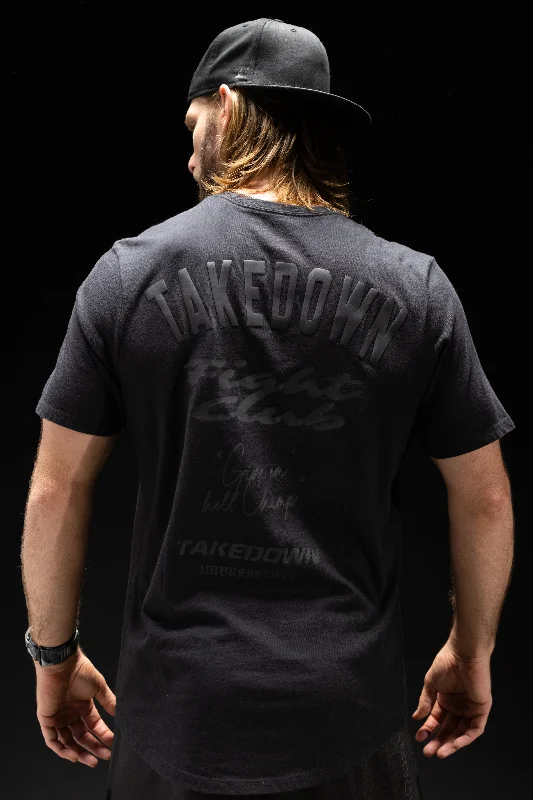 Men's long - sleeve henley t - shirts with button - down placketsBlackout Fight Club T-Shirt Men's long - sleeve henley t - shirts with button - down placketsBlackout Fight Club T-Shirt