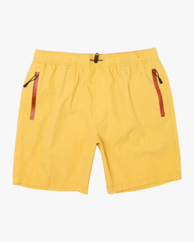 Men's side - stripe track shorts for a sporty running look Brodie 2 17" Hybrid Shorts - Vintage Gold Men's side - stripe track shorts for a sporty running look Brodie 2 17" Hybrid Shorts - Vintage Gold