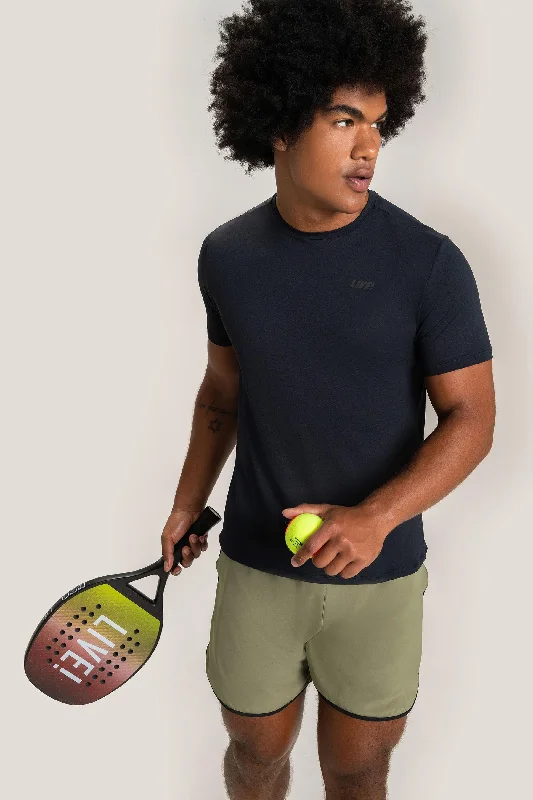 Men's side - stripe track shorts for a sporty running look   BT Men Graphic Bermuda