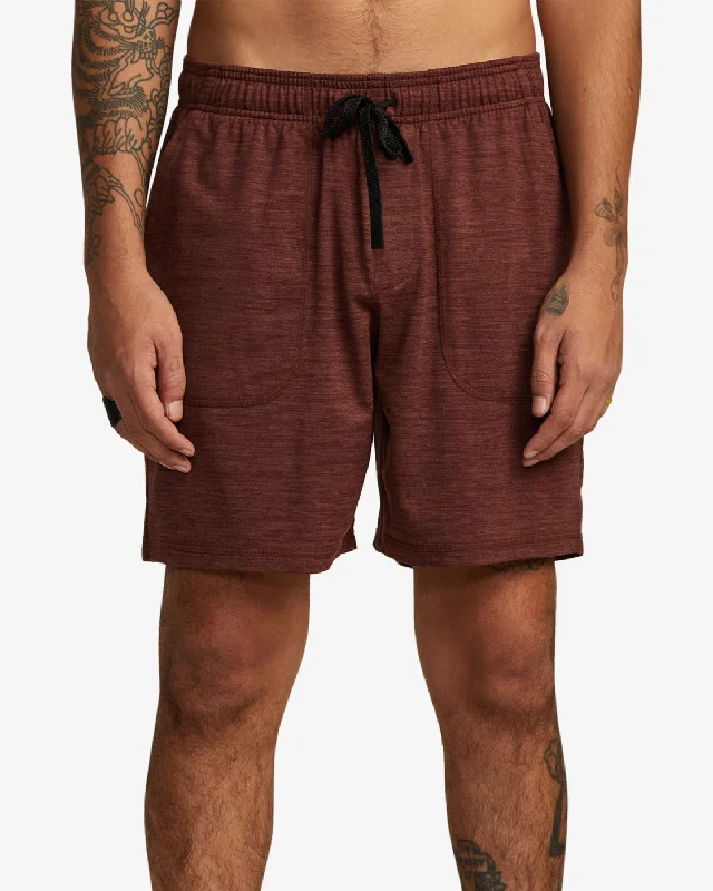 Men's side - stripe track shorts for a sporty running look C-Able 17" Shorts - Mahogany Men's side - stripe track shorts for a sporty running look C-Able 17" Shorts - Mahogany