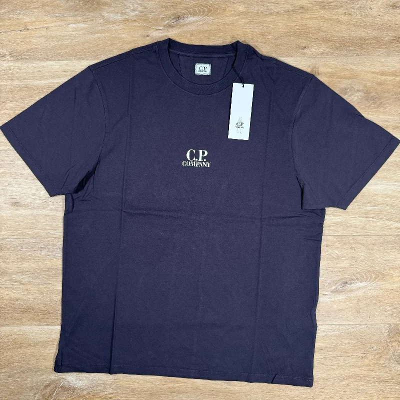 Men's lightweight performance t - shirts for running marathonsC.P. Company Bold British Sailor T-Shirt in Nightshade Purple Men's lightweight performance t - shirts for running marathonsC.P. Company Bold British Sailor T-Shirt in Nightshade Purple