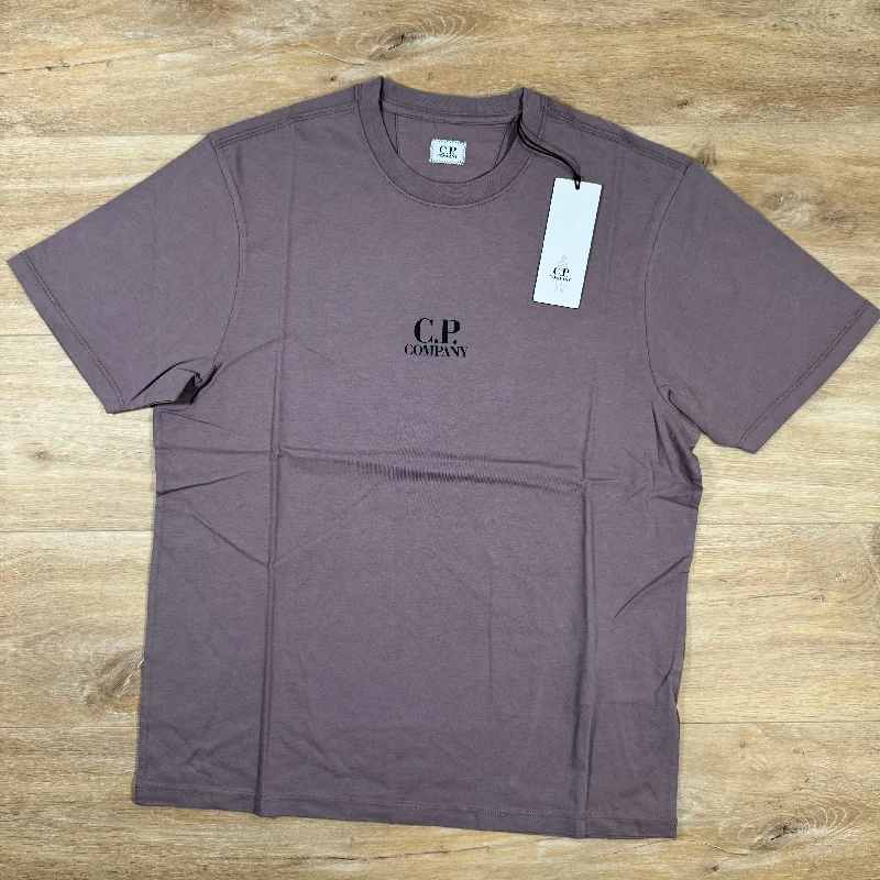 Men's UV - protection t - shirts for outdoor activities in the sunC.P. Company Bold British Sailor T-Shirt in Purple Dove Men's UV - protection t - shirts for outdoor activities in the sunC.P. Company Bold British Sailor T-Shirt in Purple Dove