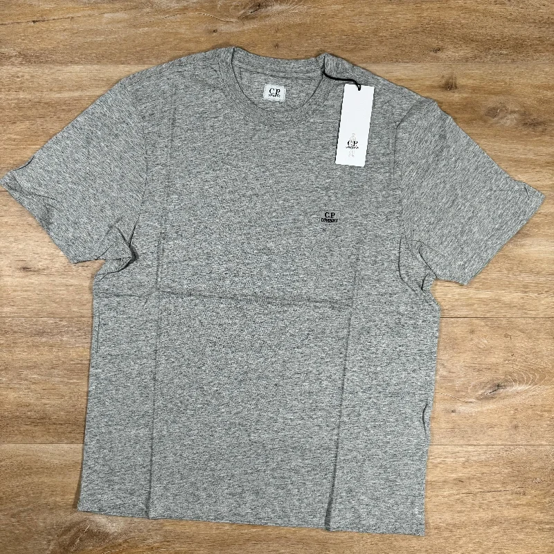 Men's printed Hawaiian t - shirts for tropical vacationsC.P. Company Logo Patch T-Shirt in Grey Men's printed Hawaiian t - shirts for tropical vacationsC.P. Company Logo Patch T-Shirt in Grey
