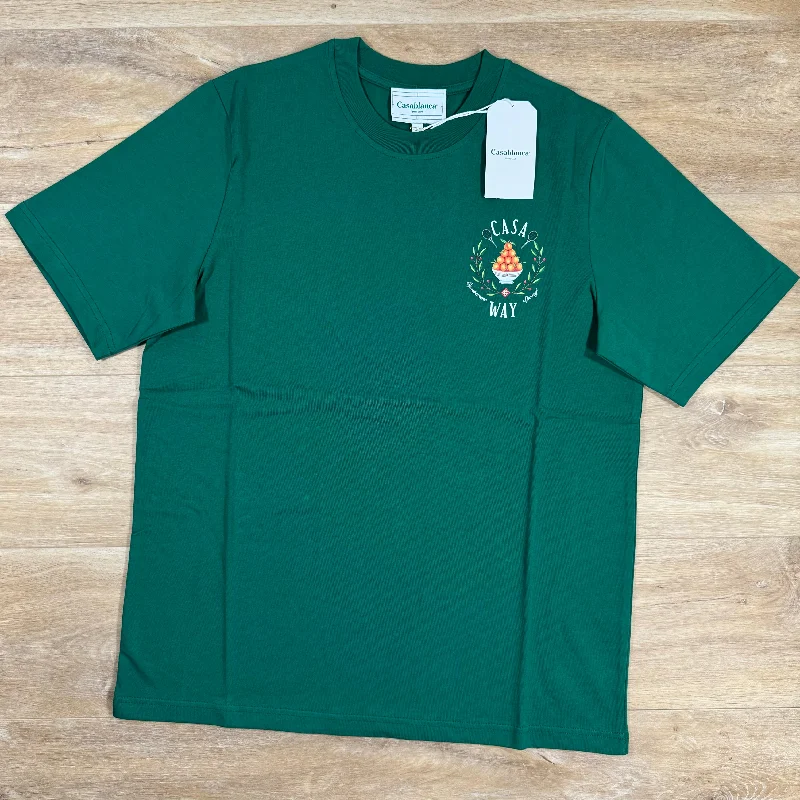 Men's printed Hawaiian t - shirts for tropical vacationsCasablanca Casa Way T-Shirt in Every Green Men's printed Hawaiian t - shirts for tropical vacationsCasablanca Casa Way T-Shirt in Every Green