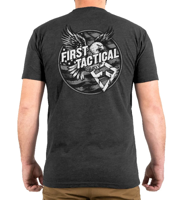 Men's printed Hawaiian t - shirts for tropical vacationsCircle Eagle T-Shirt