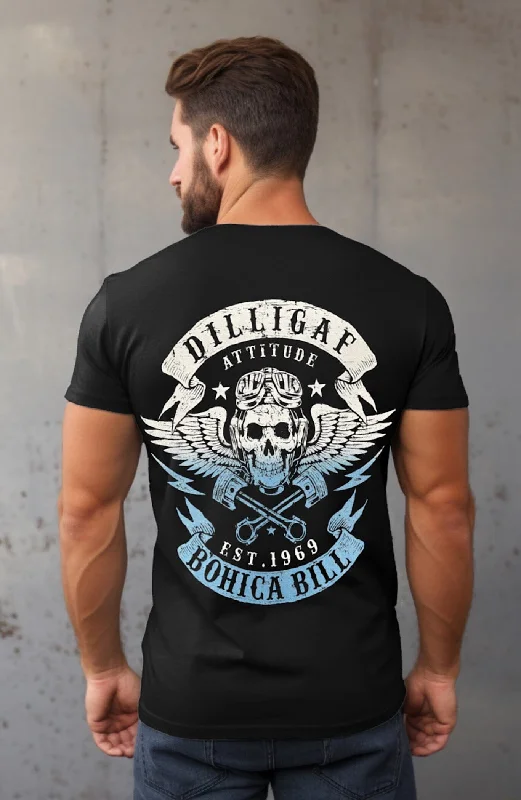 Men's button - front t - shirts with a unique artistic printClaw and Goggles