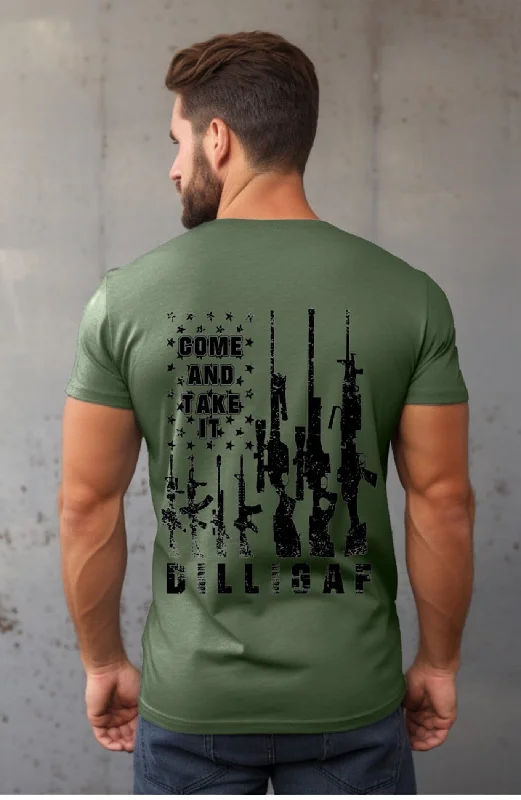 Men's tie - dye t - shirts with a bohemian styleCome and Take it