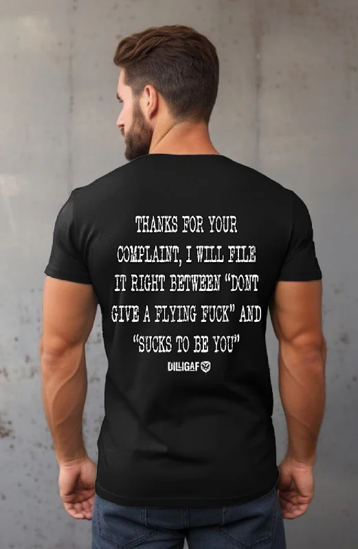 Men's thermal t - shirts with a high - neck design for cold weatherComplaint Department T-Shirt Men's thermal t - shirts with a high - neck design for cold weatherComplaint Department T-Shirt