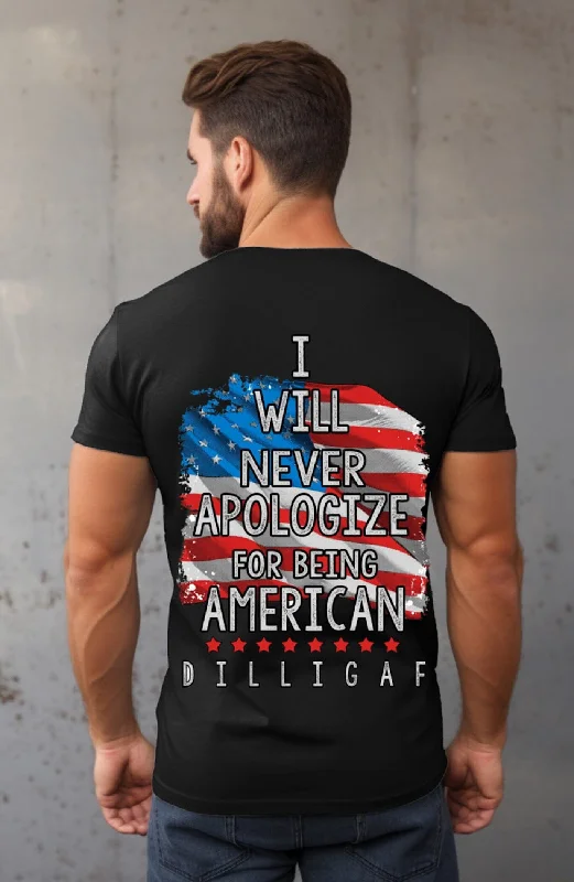 Men's polo t - shirts with a contrast collar for a preppy lookNever Apologize T-shirt Men's polo t - shirts with a contrast collar for a preppy lookNever Apologize T-shirt