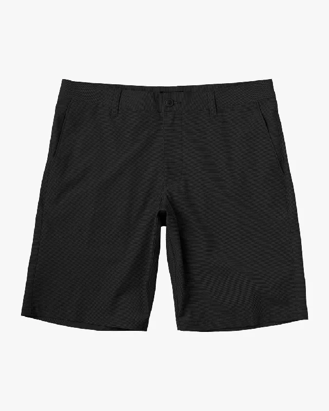 Men's ripped denim shorts for a trendy streetwear aesthetic Daggers Hybrid 19" Chino Shorts - Black Men's ripped denim shorts for a trendy streetwear aesthetic Daggers Hybrid 19" Chino Shorts - Black