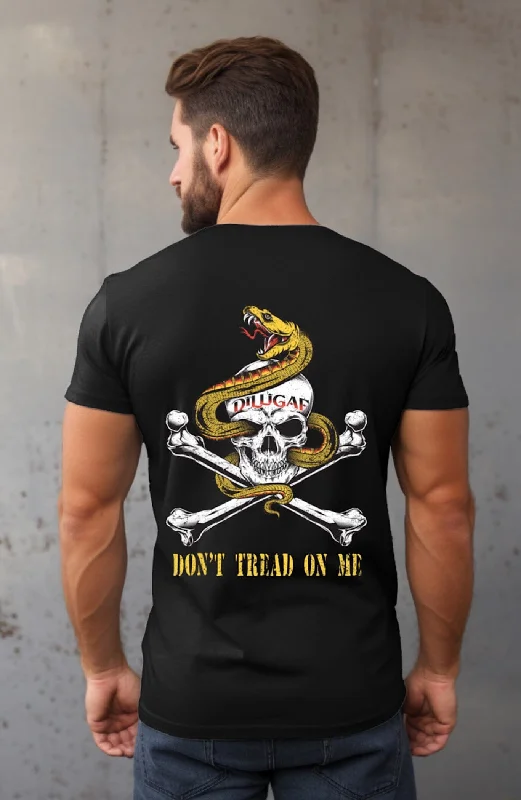 Men's distressed denim - look t - shirts with a rugged appealDon't Tread on Me Dilligaf T-Shirt Men's distressed denim - look t - shirts with a rugged appealDon't Tread on Me Dilligaf T-Shirt