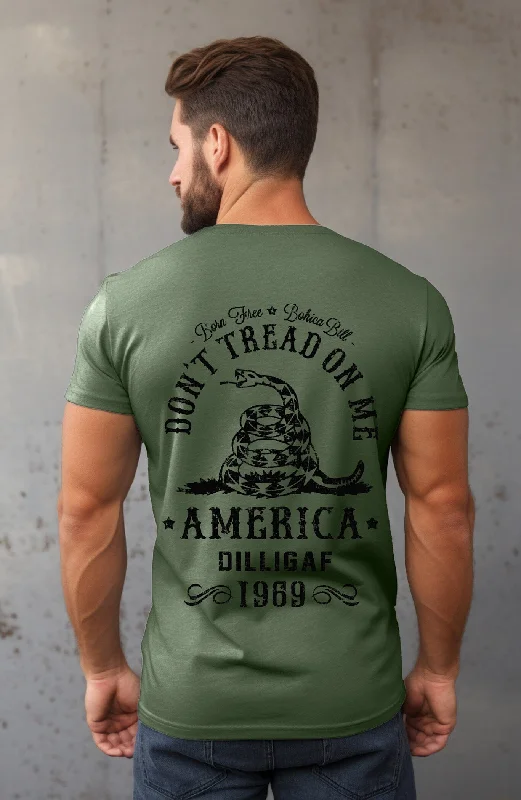 Men's mock - neck t - shirts with a modern and sleek styleDon't Tread on Me MOTHERFUCKER T-Shirt