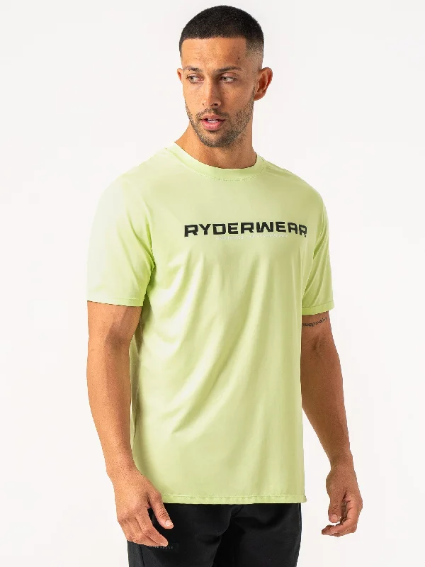 Men's lightweight performance t - shirts for running marathonsEnergy T-Shirt - Lime