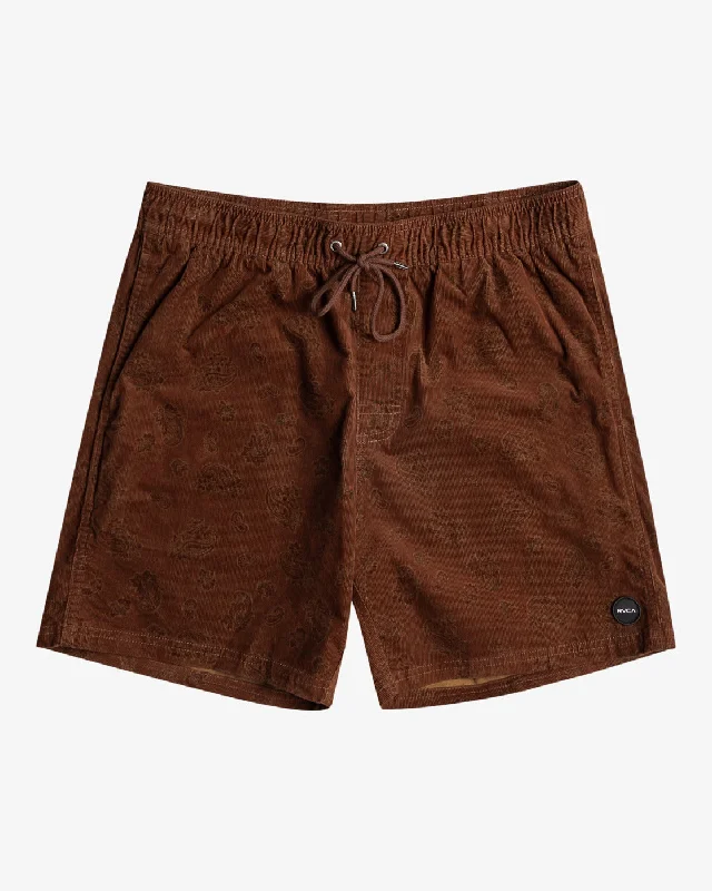 Men's floral print silk blend shorts for a unique night - out look Escape 17" Elastic Waist Corduroy Shorts - Bombay Brown Men's floral print silk blend shorts for a unique night - out look Escape 17" Elastic Waist Corduroy Shorts - Bombay Brown