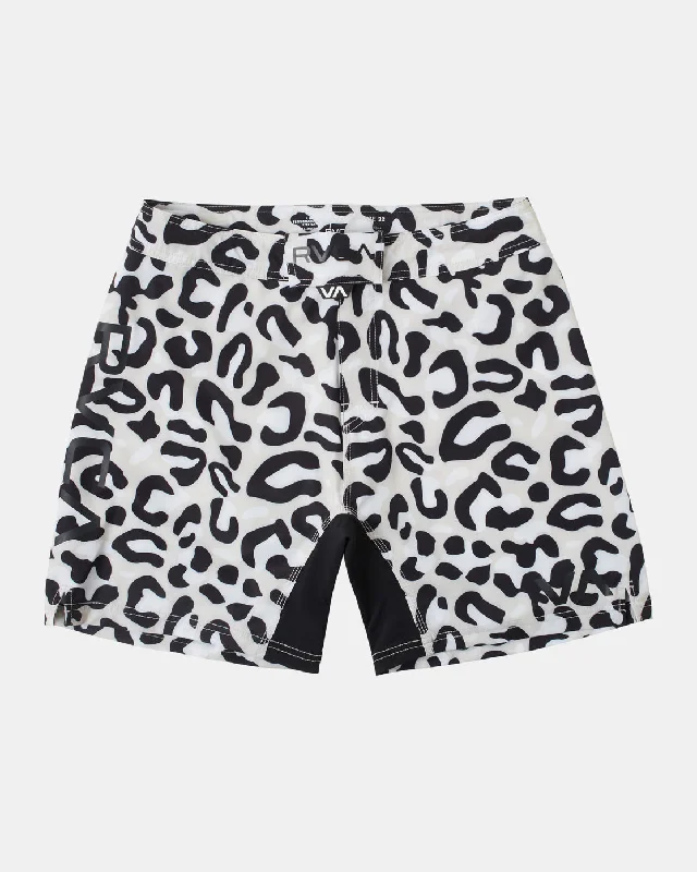 Men's side - stripe track shorts for a sporty running look Fight 15" Scrapper Shorts - Animal Silver Bleach Men's side - stripe track shorts for a sporty running look Fight 15" Scrapper Shorts - Animal Silver Bleach