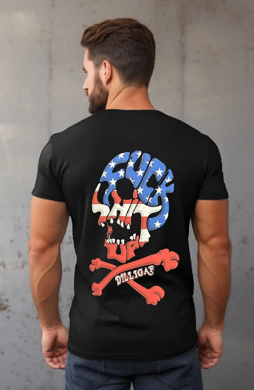 Men's eco - friendly recycled t - shirts for sustainable fashion choicesFuck Shit Up T-Shirt Men's eco - friendly recycled t - shirts for sustainable fashion choicesFuck Shit Up T-Shirt
