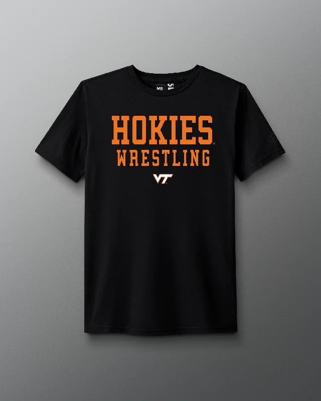 Men's distressed denim - look t - shirts with a rugged appealHokies Wrestling T-Shirt Men's distressed denim - look t - shirts with a rugged appealHokies Wrestling T-Shirt