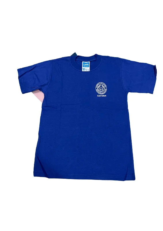 Men's ribbed t - shirts with a textured finish for added styleHouse T-Shirt Blue - Camelot (F-K) Men's ribbed t - shirts with a textured finish for added styleHouse T-Shirt Blue - Camelot (F-K)