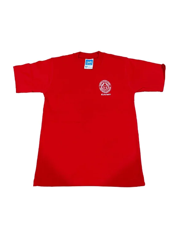 Men's printed Hawaiian t - shirts for tropical vacationsHouse T-Shirt Red - Kirkham (L-R) Men's printed Hawaiian t - shirts for tropical vacationsHouse T-Shirt Red - Kirkham (L-R)