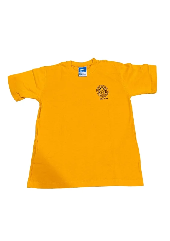 Men's short - sleeve linen t - shirts for summer beach outingsHouse T-Shirt Yellow - Studley (A-E) Men's short - sleeve linen t - shirts for summer beach outingsHouse T-Shirt Yellow - Studley (A-E)