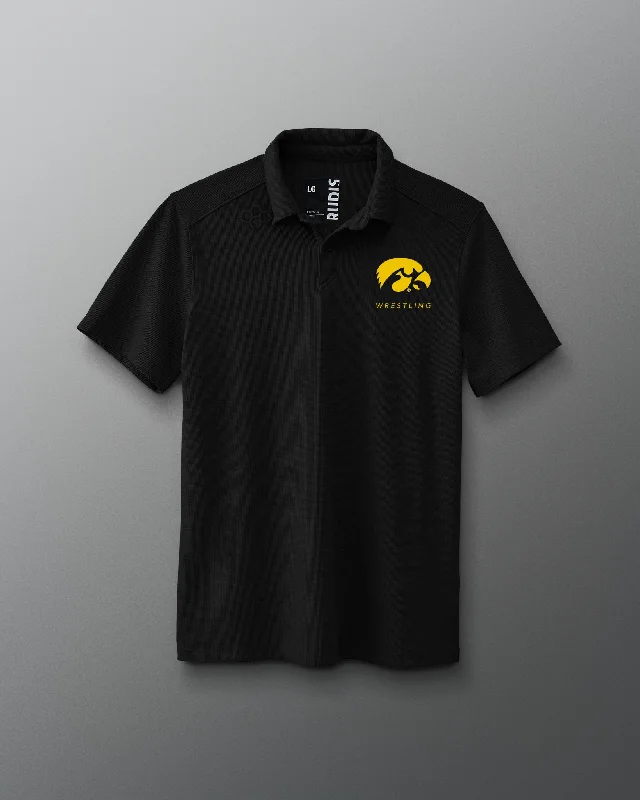 Men's button - front t - shirts with a unique artistic printIowa Go-To Polo