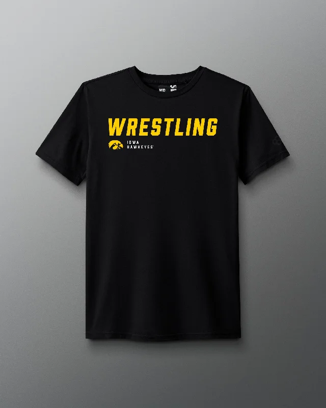 Men's organic cotton crew - neck t - shirts for everyday comfortIowa Hawkeyes Wrestling Slanted T-Shirt Men's organic cotton crew - neck t - shirts for everyday comfortIowa Hawkeyes Wrestling Slanted T-Shirt