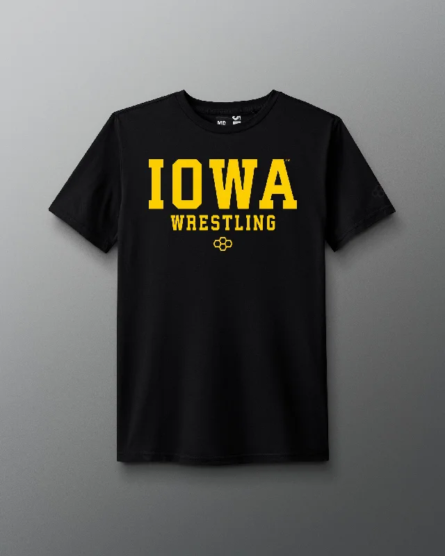 Men's v - neck muscle t - shirts for a body - building aestheticIowa Wrestling Basic T-Shirt Men's v - neck muscle t - shirts for a body - building aestheticIowa Wrestling Basic T-Shirt