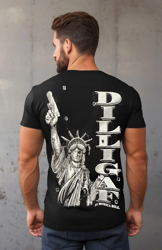 Men's printed Hawaiian t - shirts for tropical vacationsLady Liberty T-Shirt