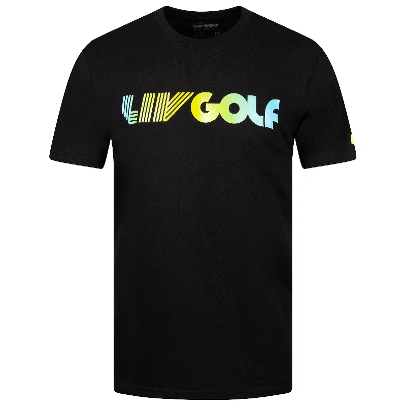Men's lightweight performance t - shirts for running marathonsLIV Golf | Men's Tee - Black Men's lightweight performance t - shirts for running marathonsLIV Golf | Men's Tee - Black
