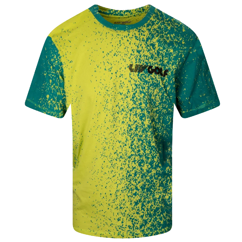 Men's button - front t - shirts with a unique artistic printLIV Golf | Men's Spray Tee Men's button - front t - shirts with a unique artistic printLIV Golf | Men's Spray Tee