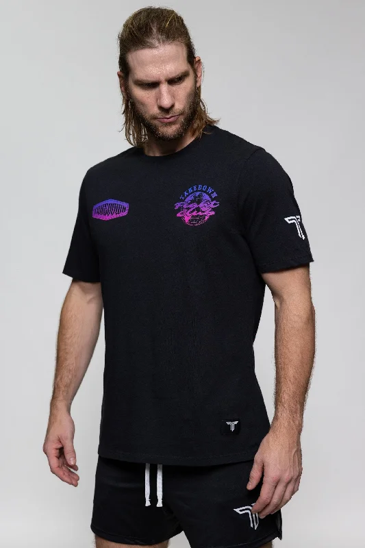 Men's plus - size pocket t - shirts with a classic lookLogo Bomb Gradiant T-Shirt - Black