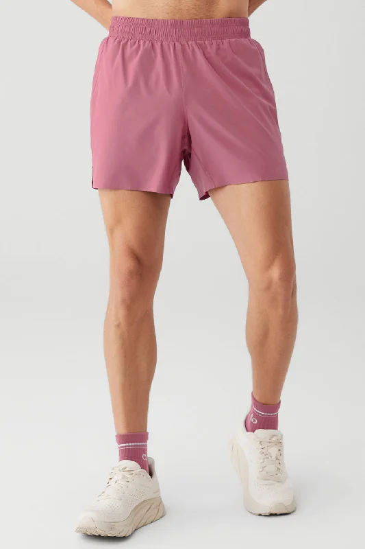Men's moisture - wicking performance shorts for sweaty outdoor activities 5'' Adapt Running Short - Mars Clay Men's moisture - wicking performance shorts for sweaty outdoor activities 5'' Adapt Running Short - Mars Clay