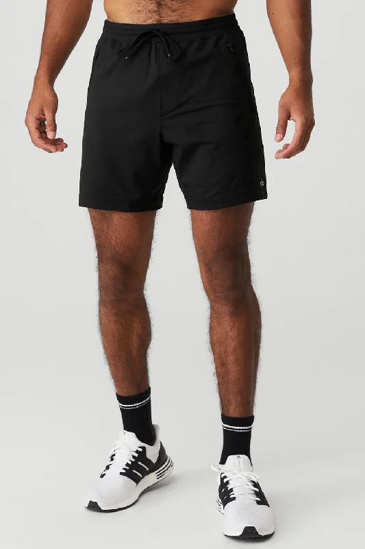 Men's checkered pattern wool shorts for a stylish winter layering option Conquer Reform Short - Black Men's checkered pattern wool shorts for a stylish winter layering option Conquer Reform Short - Black