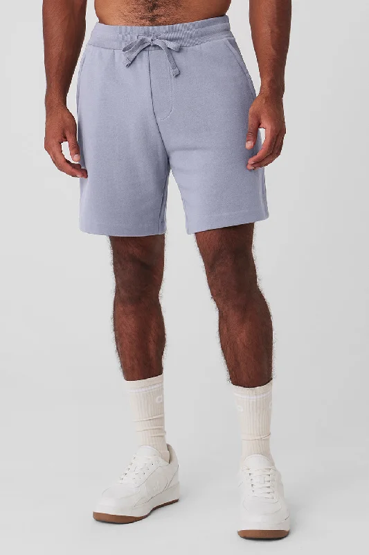 Men's plaid pattern wool blend shorts for a preppy fall style   Chill Short - Fog