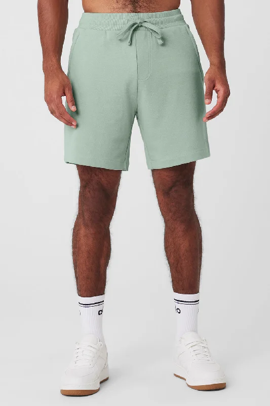 Men's flat - front chino shorts for semi - formal summer events Chill Short - Icy Sage Men's flat - front chino shorts for semi - formal summer events Chill Short - Icy Sage