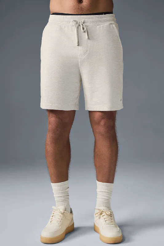 Men's zip - pocket canvas shorts for added functionality during travel Chill Short - Oatmeal Heather Men's zip - pocket canvas shorts for added functionality during travel Chill Short - Oatmeal Heather