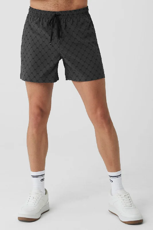 Men's flat - front chino shorts for semi - formal summer events 7'' Diamond Circuit Short - Anthracite/Black Men's flat - front chino shorts for semi - formal summer events 7'' Diamond Circuit Short - Anthracite/Black