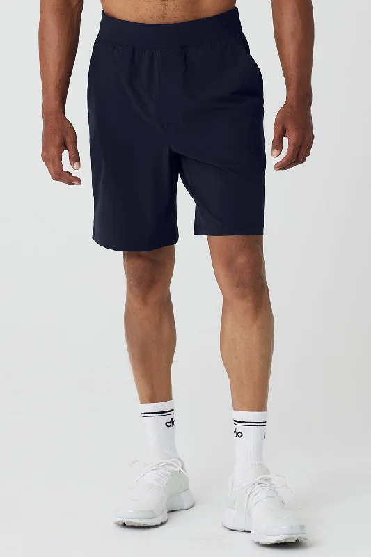 Men's adjustable - length convertible shorts for versatile use 9" Repetition Short - Navy Men's adjustable - length convertible shorts for versatile use 9" Repetition Short - Navy