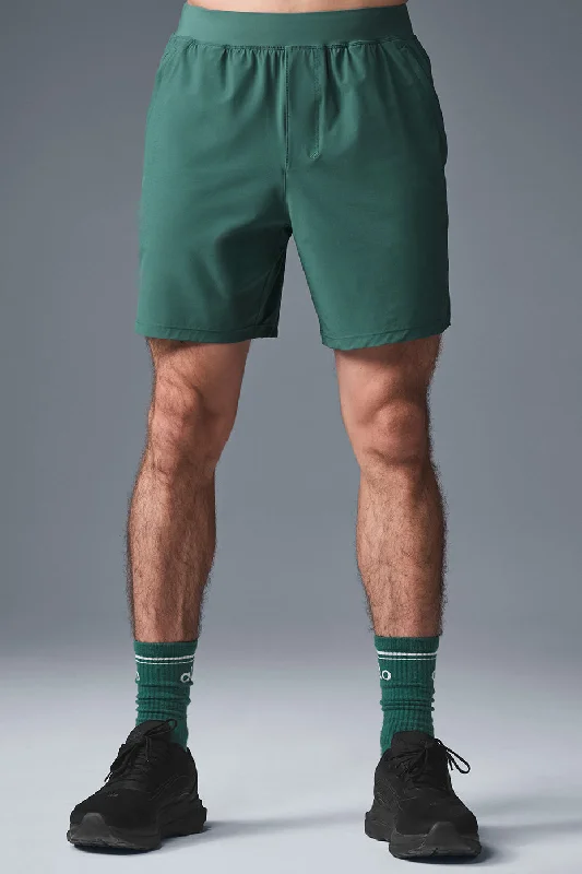 Men's high - waisted swim shorts with UPF protection for beach vacations 7" Repetition Short - Winter Ivy Men's high - waisted swim shorts with UPF protection for beach vacations 7" Repetition Short - Winter Ivy