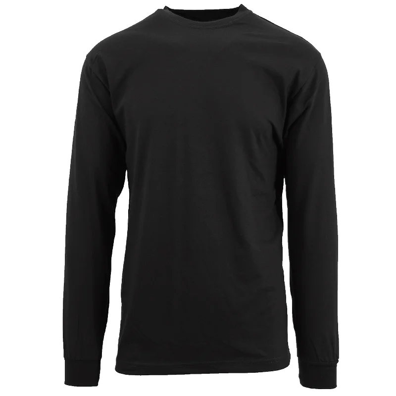 Men's mock - neck t - shirts with a modern and sleek styleMen's Long Sleeve Lightweight Crew Neck Shirt Men's mock - neck t - shirts with a modern and sleek styleMen's Long Sleeve Lightweight Crew Neck Shirt