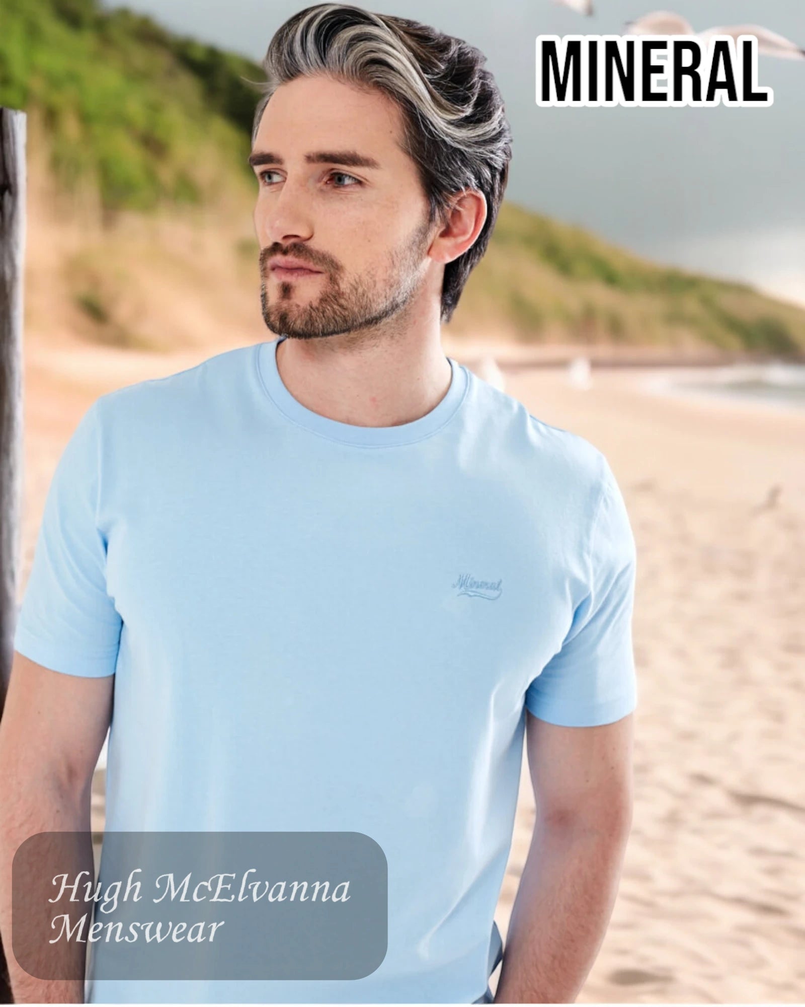 Men's lightweight performance t - shirts for running marathonsMineral GLOCK Sky T-Shirt Men's lightweight performance t - shirts for running marathonsMineral GLOCK Sky T-Shirt